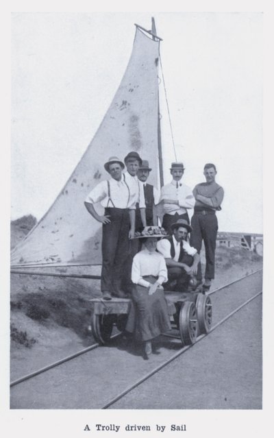 Ein von Segeln angetriebener Trolley von Photographer Australian