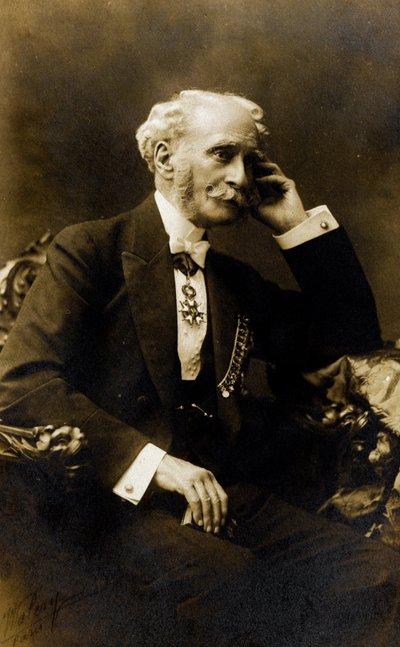 Porträt von Francois Stephen Emile Liegeard (1830-1925), französischer Schriftsteller, Dichter und Politiker - Fotografie, Sammlung Baussy von Photographer French