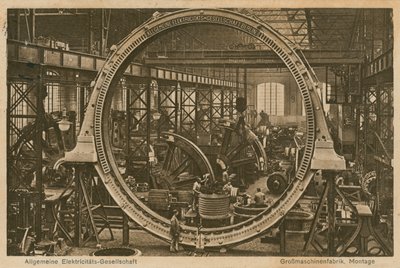 Allgemeine Elektricitäts-Gesellschaft. Postkarte gesendet am 20. April 1913. von Photographer German