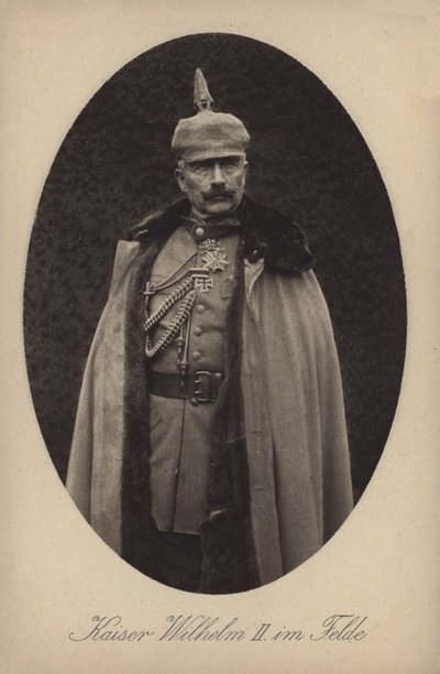 Kaiser Wilhelm II. von Deutschland in Militäruniform von Photographer German