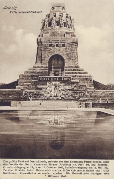 Denkmal der Völkerschlacht (1813), Leipzig, Deutschland von Photographer German
