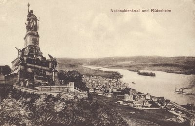 Nationaldenkmal, Denkmal zur Erinnerung an die Vereinigung Deutschlands, Rüdesheim am Rhein, Hessen von Photographer German