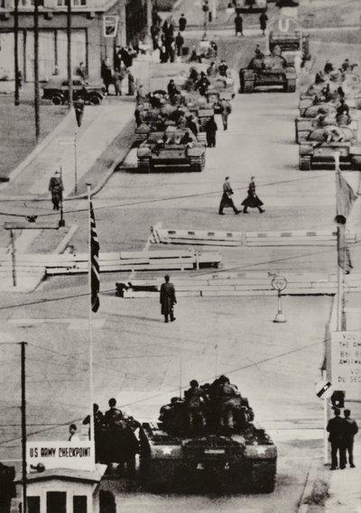 Oktober 1961, Berlin Friedrichstraße von Photographer German