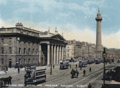 Hauptpostamt und Nelsonsäule, Dublin von Photographer Irish
