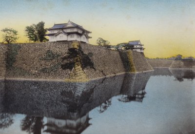 Japan, ca. 1912: Die Osaka-Burg, erbaut 1583 von Hideyoshi von Photographer Japanese