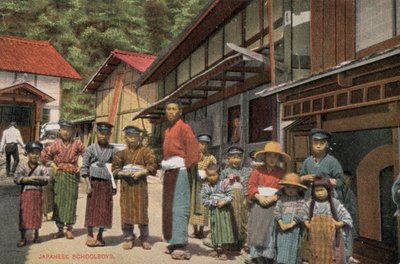 Japanische Schuljungen von Photographer Japanese