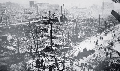 Tokio nach dem Kanto-Erdbeben von Photographer Japanese