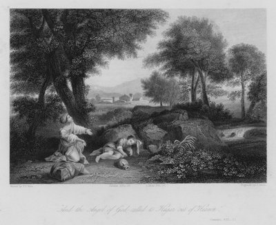 Hagar in der Wüste, Genesis XXI von Pier Francesco Mola
