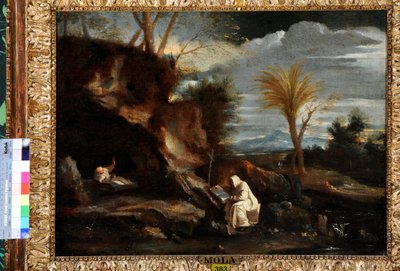 Landschaft mit zwei Kartäusermönchen von Pier Francesco Mola