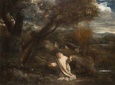 Landschaft mit einem Heiligen in Ekstase von Pier Francesco Mola