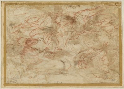 Der Engel erscheint Hagar in der Wüste, um 1660 von Pier Francesco Mola