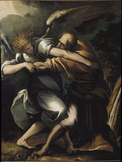 Jakobs Kampf mit dem Engel von Pier Francesco Morazzone