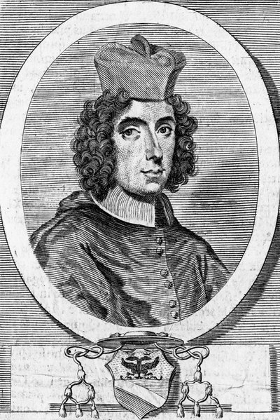 Porträt von Giambattista Rubini (1642-1707), italienischer Kardinal und Bischof, Gravur von Blaise Nicolas Le Sueur