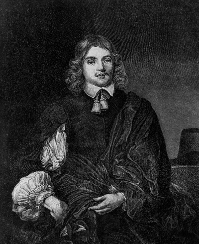 Porträt von Lucius Cary, 2. Viscount Falkland (ca. 1610-1643), englischer Autor, Politiker und Soldat, der von 1642 bis 1643 Staatssekretär war, Gravur von Blaise Nicolas Le Sueur