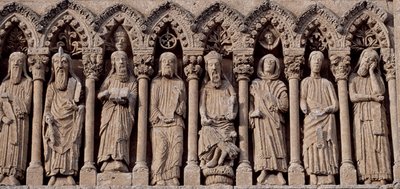 Spanien, Kastilien und León, Kathedrale Santa Maria, Fries mit alttestamentlichen Figuren von Blaise Nicolas Le Sueur