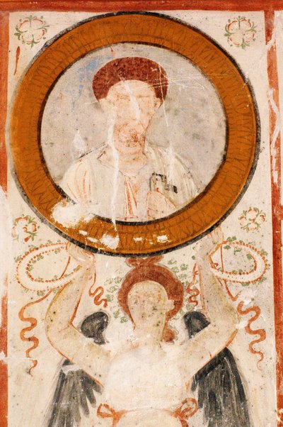 Tal der Gräber, Hypogäum-Fresko im Grab der drei Brüder, Palmyra, Syrien von Blaise Nicolas Le Sueur