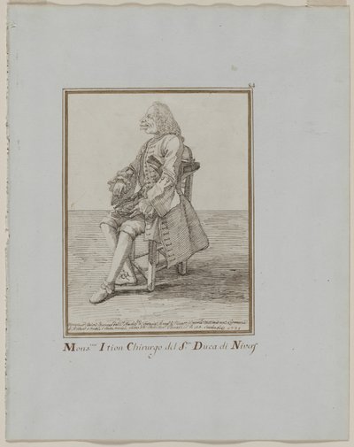 Monsieur Ition Chirurgo del sre. Duca di Nivers, 1749 von Pier Leone Ghezzi