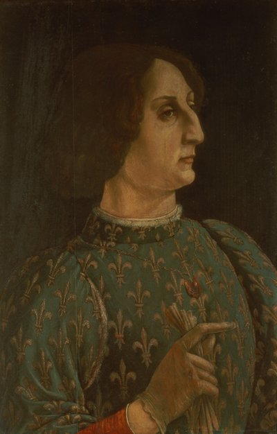 Porträt von Galeazzo Mario Sforza (1444-76) ca. 1471 von Piero del Pollaiolo
