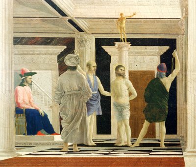 Geißelung Christi (Detail) von Piero della Francesca