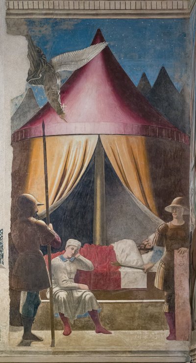 Der Traum von Konstantin, (Detail) von Piero della Francesca