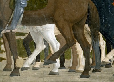 Die Legende vom Wahren Kreuz (Detail) von Piero della Francesca