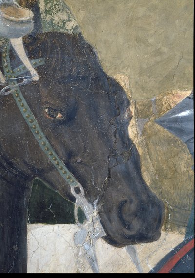 Die Legende vom Wahren Kreuz (Detail) von Piero della Francesca