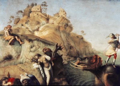 Perseus befreit Andromeda (Detail) von Piero di Cosimo