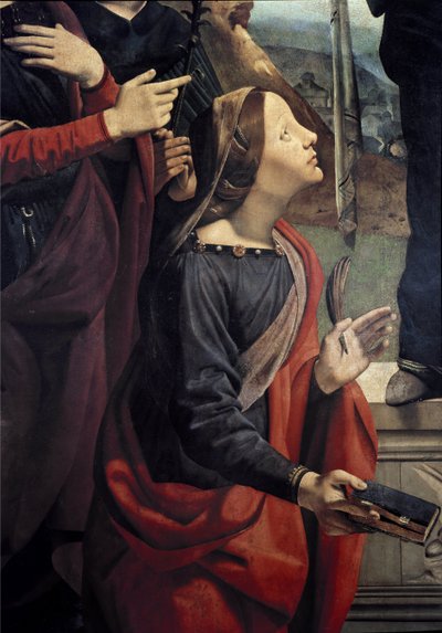 Heilige Katharina von Alexandria (Detail) von Piero di Cosimo