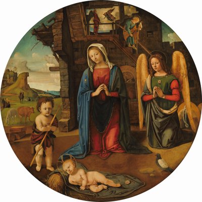 Die Geburt Christi mit dem kleinen Johannes, ca. 1495-1505 von Piero di Cosimo