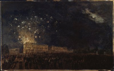 Feuerwerk zur Geburt des Herzogs von Normandie, ca. 1782 von Pierre Antoine Demachy