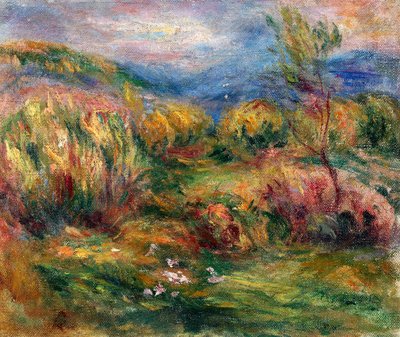 Landschaft bei Cagnes-sur-Mer von Pierre-Auguste Renoir