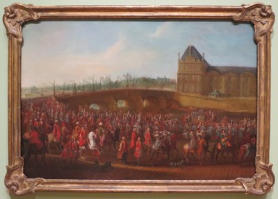 Die Zeremonialprozession von Mehemet Effendi, Botschafter des Osmanischen Reiches von Pierre Denis Martin