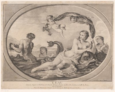 Allegorische Darstellung mit Amphitrite von Pierre Alexandre Aveline