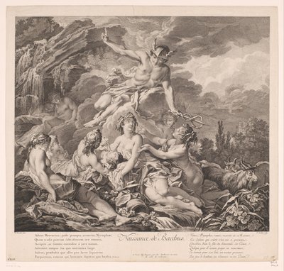 Geburt des Bacchus von Pierre Alexandre Aveline