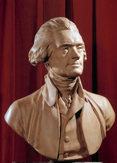 Büste von Thomas Jefferson (1742-1826), Präsident der Vereinigten Staaten von Pierre Alexandre Wille