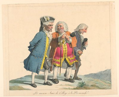 College-Freunde beim Spaziergang von Pierre Alexandre Wille