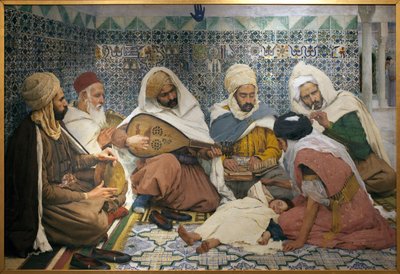 Exorzismus: Arabische Musiker vertreiben Dschinn aus dem Körper eines Kindes von Pierre Andre Brouillet