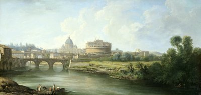 Ansicht der Engelsburg in Rom von Pierre Antoine Demachy (attributed to)