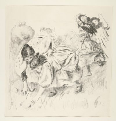 Kinder spielen Ball von Pierre Auguste Renoir