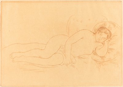 Weiblicher Akt liegend von Pierre Auguste Renoir