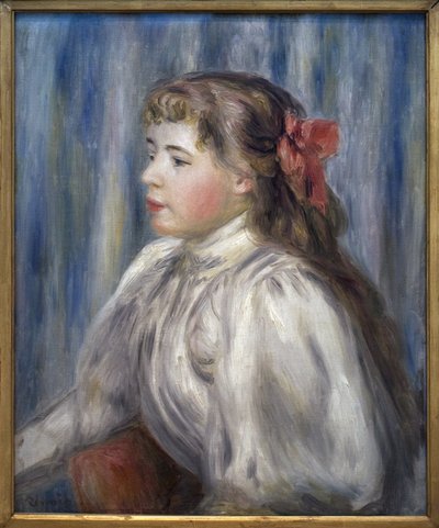 Porträt eines jungen Mädchens von Pierre Auguste Renoir