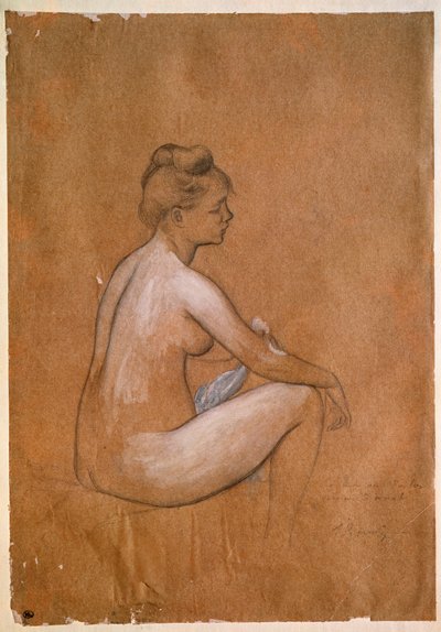 Sitzende Badende. Gemälde von Pierre-Auguste Renoir von Pierre Auguste Renoir