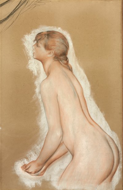 Spritzende Figur (Studie für "Die großen Badenden") von Pierre Auguste Renoir