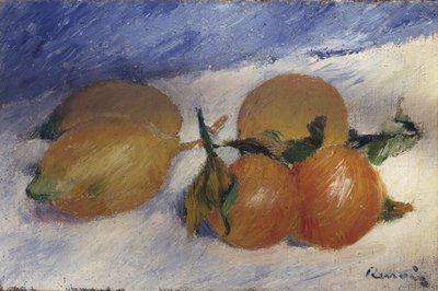 Stillleben mit Zitronen und Orangen, 1881 von Pierre Auguste Renoir