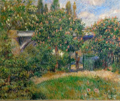 Die Eisenbahnbrücke bei Chato von Pierre Auguste Renoir