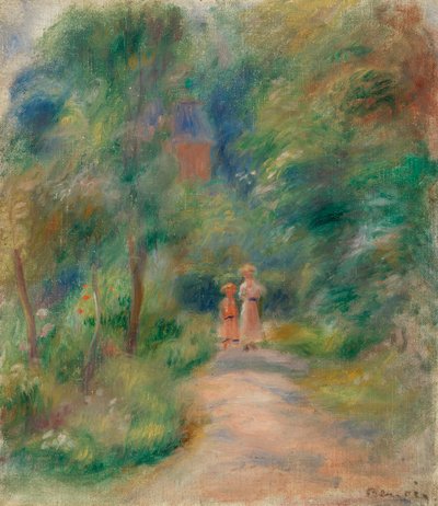 Zwei Figuren auf einem Pfad von Pierre Auguste Renoir