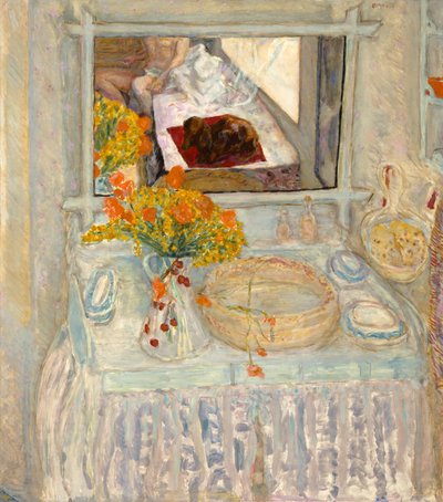 Frisiertisch mit Spiegel, um 1913 von Pierre Bonnard