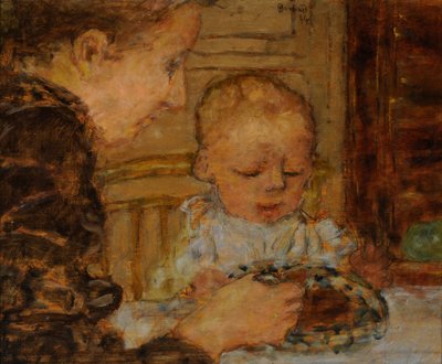 Großmutter und Kind von Pierre Bonnard