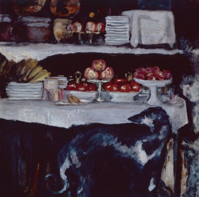Windhund und Stillleben, ca. 1920-25 von Pierre Bonnard