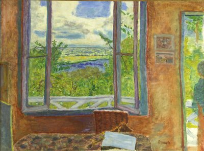 Offenes Fenster zur Seine Vernon, um 1911 von Pierre Bonnard